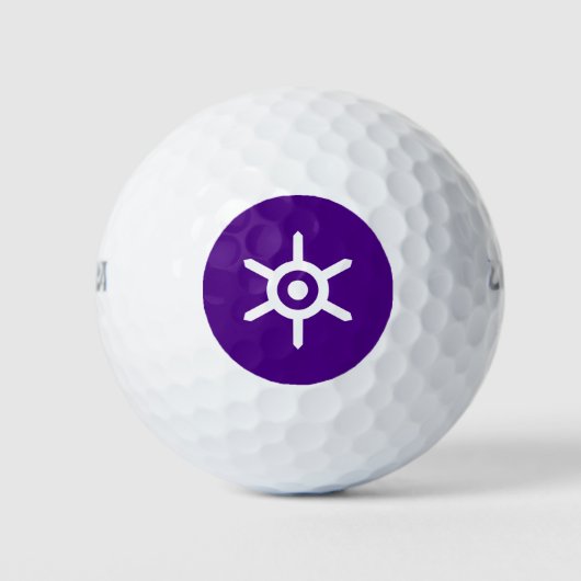 Vlag van Tokio prefectuur, Japan Golf Balls Golfballen (Voorkant)