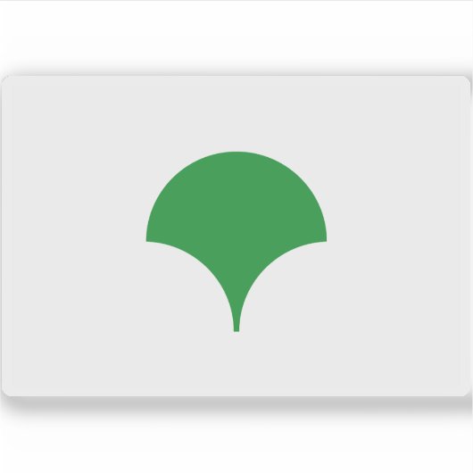 Vlag van Tokyo Metropolis (symbool), Japan Sticker (Voorkant)