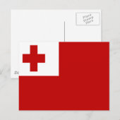 VLAG VAN TONGA BRIEFKAART (Voorkant / Achterkant)