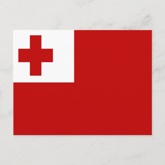 VLAG VAN TONGA BRIEFKAART (Voorkant)
