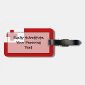 Vlag van Tonga Easy ID Persoonlijk Bagagelabel (Achterkant horizontaal)