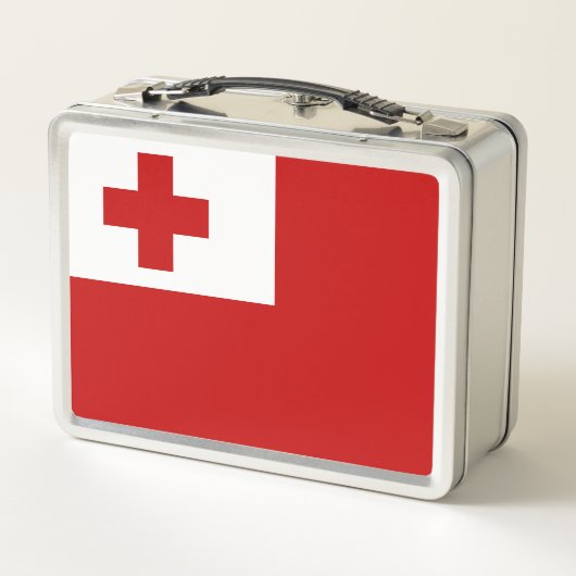 Vlag van Tonga Metal Lunch Box (Achterkant)