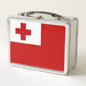 Vlag van Tonga Metal Lunch Box (Voorkant)