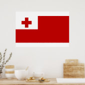 Vlag van Tonga Poster (Keuken)