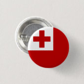 Vlag van Tonga Ronde Button 3,2 Cm (Voorkant /achterkant)