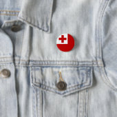 Vlag van Tonga Ronde Button 3,2 Cm (In situ)