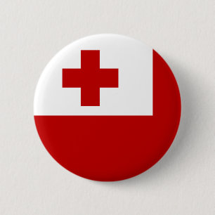 Vlag van Tonga Ronde Button 5,7 Cm