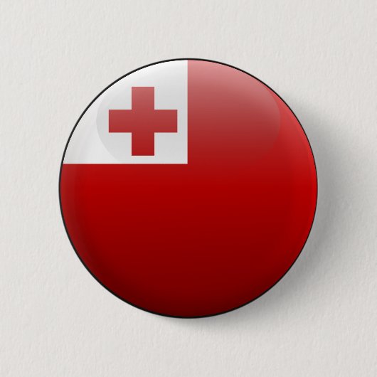 Vlag van Tonga Ronde Button 5,7 Cm (Voorkant)