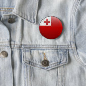 Vlag van Tonga Ronde Button 5,7 Cm (In situ)