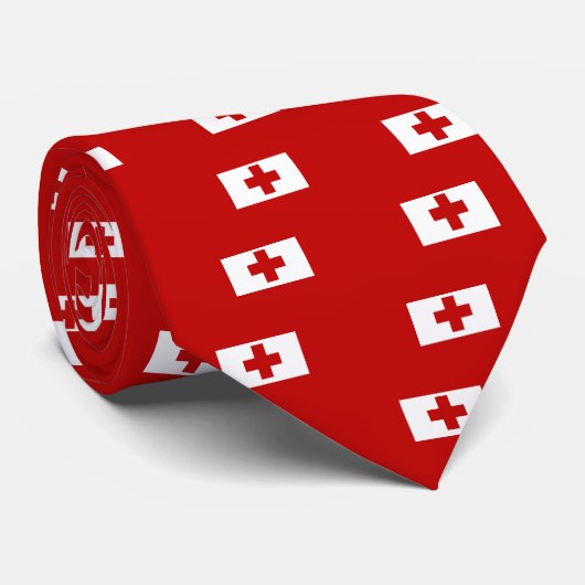 Vlag van Tonga Stropdas (Opgerold)