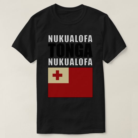 Vlag van Tonga T-shirt (Design voorkant)