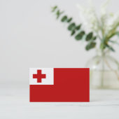 Vlag van Tonga Visitekaartjes (Staand voorkant)
