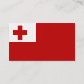 Vlag van Tonga Visitekaartjes (Achterkant)