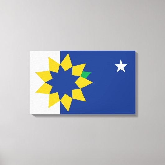 Vlag van Topeka (Kansas) Canvas Afdruk (Voorkant)