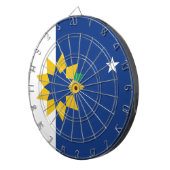 Vlag van Topeka (Kansas) Dartbord (Voorkant Rechts)