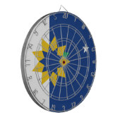 Vlag van Topeka (Kansas) Dartbord (Voorkant Links)