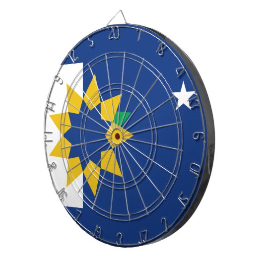 Vlag van Topeka, Kansas Dartbord (Voorkant Rechts)