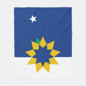 Vlag van Topeka (Kansas) Fleece Deken (Voorkant)
