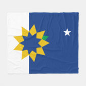 Vlag van Topeka (Kansas) Fleece Deken (Voorkant (Horizontaal))