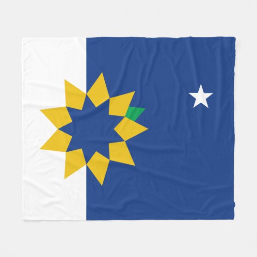 Vlag van Topeka (Kansas) Fleece Deken (Voorkant (Horizontaal))