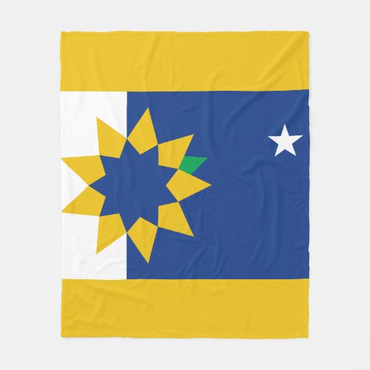 Vlag van Topeka, Kansas Fleece Deken (Voorkant)