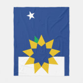 Vlag van Topeka, Kansas Fleece Deken (Voorkant)