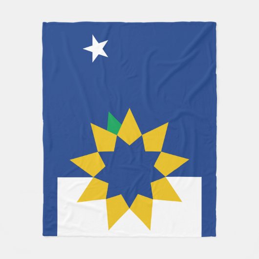 Vlag van Topeka, Kansas Fleece Deken (Voorkant)
