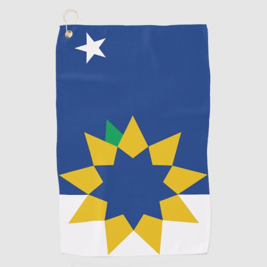 Vlag van Topeka, Kansas Golfhanddoek (Voorkant)