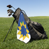 Vlag van Topeka, Kansas Golfhanddoek (Groen)