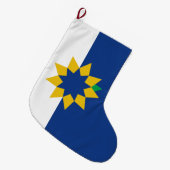 Vlag van Topeka (Kansas) Grote Kerstsok (Voorkant (Hangend))