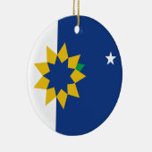 Vlag van Topeka (Kansas) Keramisch Ornament (Rechts)