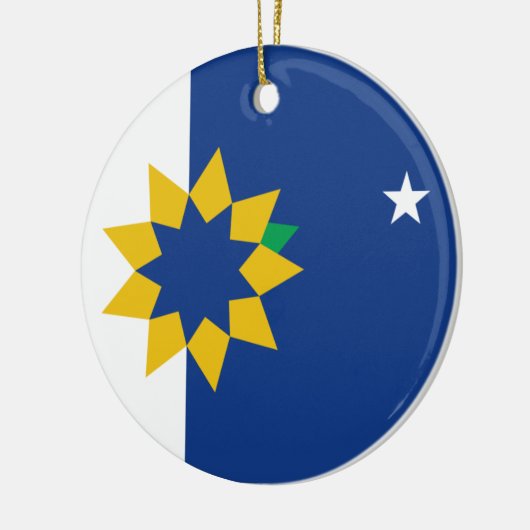 Vlag van Topeka (Kansas) Keramisch Ornament (Links)