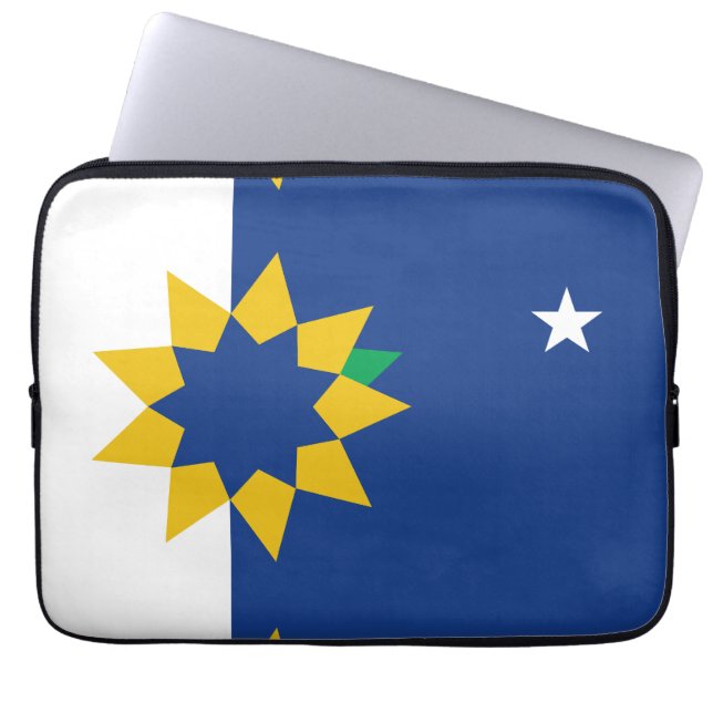 Vlag van Topeka, Kansas Laptop Sleeve (Voorkant)