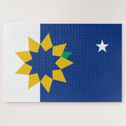 Vlag van Topeka (Kansas) Legpuzzel (Horizontaal)