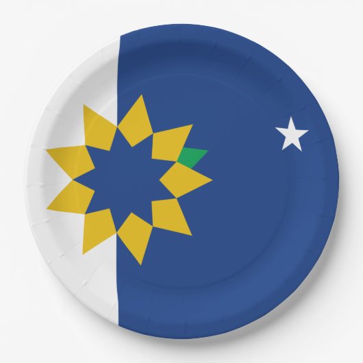 Vlag van Topeka (Kansas) Papieren Bordje (Voorkant)