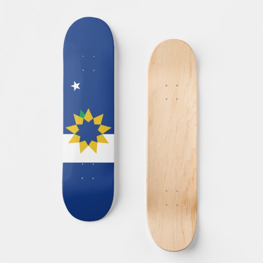 Vlag van Topeka, Kansas Persoonlijk Skateboard (Voorkant)