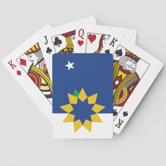 Vlag van Topeka (Kansas) Pokerkaarten (Achterkant)