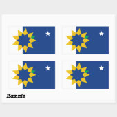 Vlag van Topeka, Kansas Rechthoekige Sticker (Vel)