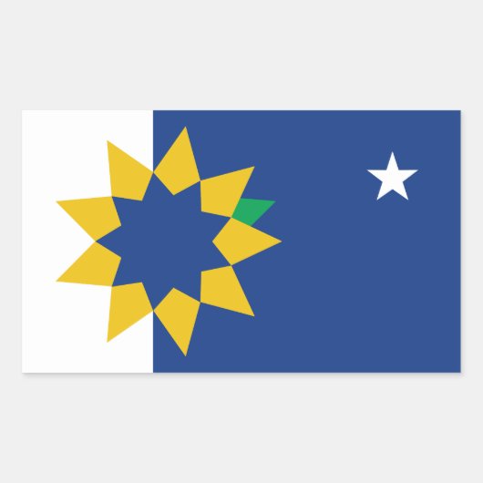 Vlag van Topeka, Kansas Rechthoekige Sticker (Voorkant)