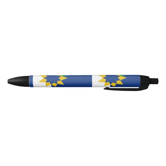 Vlag van Topeka, Kansas Zwarte Inkt Pen (Bodem)