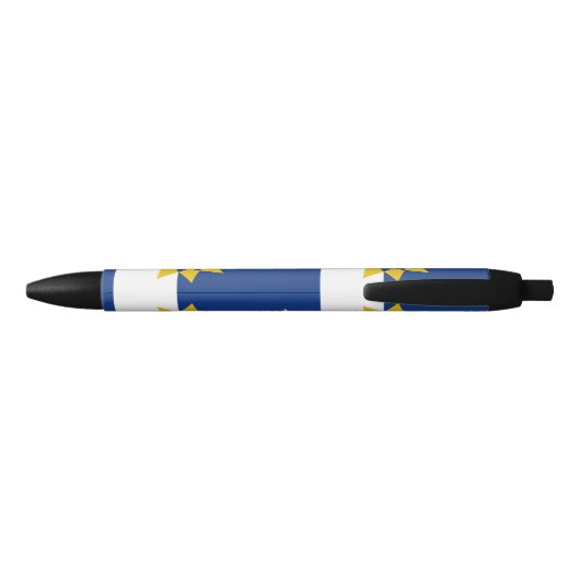 Vlag van Topeka, Kansas Zwarte Inkt Pen (Achterkant)