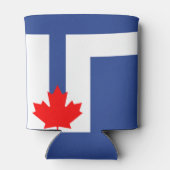 Vlag van Toronto, Ontario Blikjeskoeler (Achterkant)