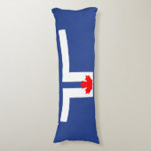 Vlag van Toronto, Ontario Body Kussen (Voorkant Verticaal)