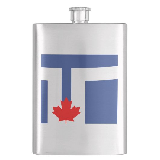 Vlag van Toronto, Ontario Fles Flacon (Voorkant)