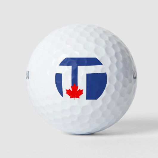Vlag van Toronto, Ontario Golfballen (Voorkant)