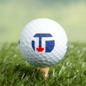 Vlag van Toronto, Ontario Golfballen (Insitu Shirt)