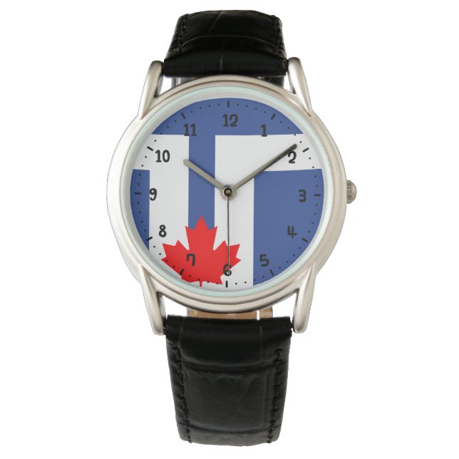 Vlag van Toronto, Ontario Horloge (Voorkant)