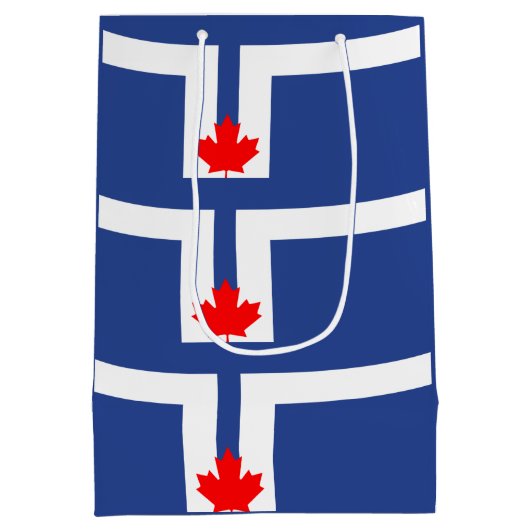 Vlag van Toronto, Ontario Medium Cadeauzakje (Achterkant)