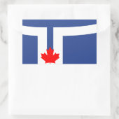 Vlag van Toronto, Ontario Rechthoekige Sticker (Tas)