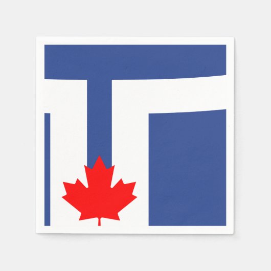 Vlag van Toronto, Ontario Servet (Voorkant)